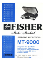 Fisher MT-9000 - Owners Manual